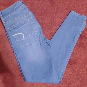 American Eagle stretch low rise jegging size 4